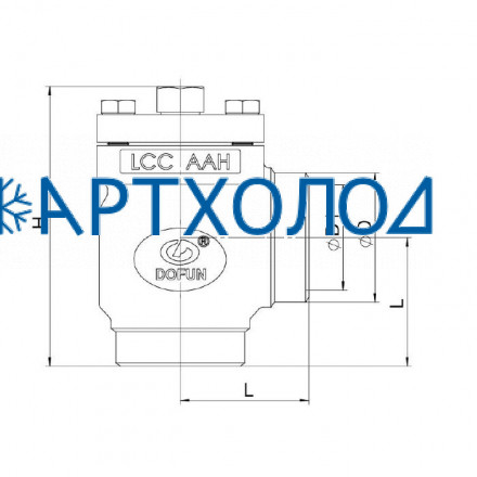 Сетчатый фильтр FVD-HA DN150 63 бар, угловой  Dofun