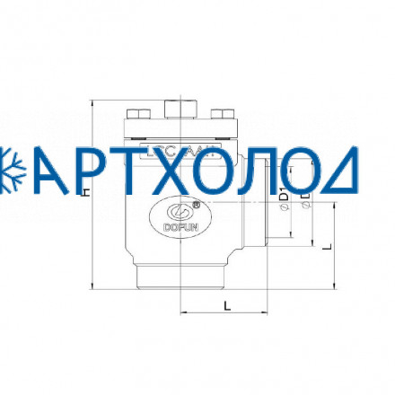 Сетчатый фильтр FVD-A DN65 угловой Dofun