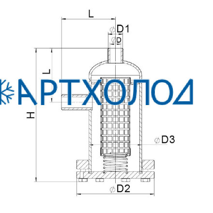Картриджный фильтр CFVD DN100  Dofun